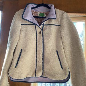 NWT Anthropologie Piped Sherpa Jacket